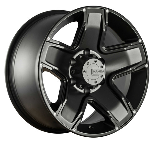 Mamba M13687306B M13 16x8 5x127 6mm Offset Matte Black Wheel