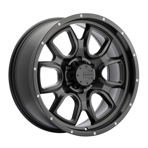 Mamba M198973N065 M19 18x9 5x127 -6mm Offset Matte Black W/ Drill Holes Wheel