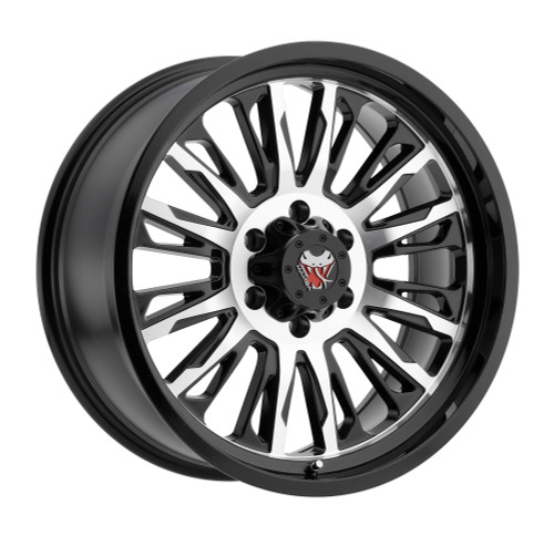 Mamba M218981005 M21 18x9 8x165.1 0mm Offset Gloss Black W/ Machined Face Wheel