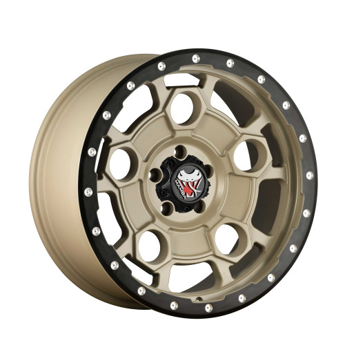 Mamba M26898512M M26 18x9 5x139.7 12mm Offset Mojave Sand W/ Matte Black Lip Edge Wheel