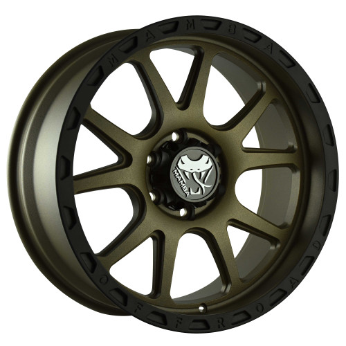 Mamba M277973N128 M27 17x9 5x127 -12mm Offset Matte Bronze / Black Lip Wheel