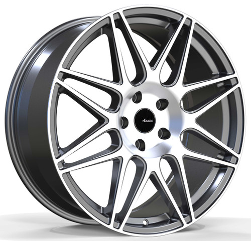 Advanti Racing CL0152035G Classe 20x10 5x120 35mm Offset Matte Gunmetal Machine Face Wheel