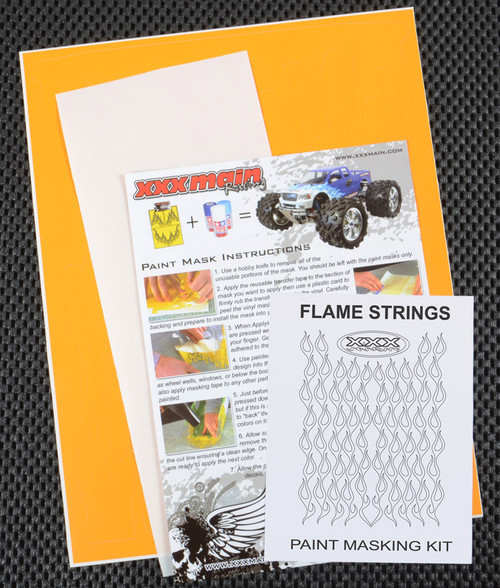 XXX Main Racing M044L Flame Strings Paint Mask