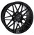 Enkei 515-895-8045BK TMS Gloss Black Tuning Wheel 18x9.5 5x100 45mm Offset 72.6mm Bore