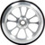 Allstar Performance 60515 Wheelie Bar Wheel 10 Spoke with Bearing