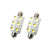 Oracle Lighting 5207-001 44MM 6 LED Festoon Bulb White Pair