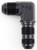 Fragola 483308-BL #8 x 90 Deg Bulkhead Fitting Black