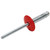 Allstar Performance 18062 Lg Hd Rivet 250Pk Red Flange Type Alum Mandrel