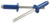 Allstar Performance 18135 Sm Hd Rivet Blue Alum 250pk Chevron