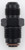Fragola 491963-BL Male Adapter Fitting #6 x 16mm x 1.5 FI Black
