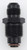Fragola 491964-BL Male Adapter Fitting #6 x 18mm x 1.5 FI Black