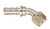 Aeroquip FCE1523 Nickel -8 Socketless 45 Deg