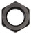 Russell 661893 Bulkhead Nut #6 Black