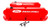 Proform 302-143 Ford Racing Valve Covers Slant Edge Red