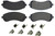 Centric Brake Parts 104.08440 Posi-Quiet Semi-Metallic Brake Pads with Hardwar