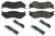 Centric Brake Parts 300.08970 Premium Semi-Metallic Br ake Pads with Shims and