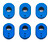 Team Associated 8659 RC10F6 Caster Bushings, Aluminum