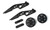 CEN Racing CKR0502 Reeper Wheelie Bar Plastic Parts(Bracket 2pcs,Wheel 2pcs)