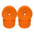 DE Racing -PT4-8O Speedline Plus 1/8 Truggy Wheels Orange (4 Pack)