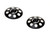 Exotek Racing 1665BLK 1/8 Black XL Wing Buttons 22mm (2)