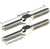 Lunsford Racing 1329 PUNISHER Titanium Turnbuckles, 3mm x 29mm, (2)