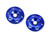 J Concepts 25791 B6/B6D Finnisher aluminum wing buttons-blue