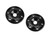 J Concepts 25792 B6/B6D Finnisher Aluminum Wing Buttons-Black