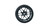 Racers Edge 1100 Machined Aluminum Steering Wheel FUT Black