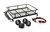 Racers Edge 3417BK 1/10 Scaler Metal Mesh Roof Rack, Round Lights - Black