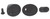 RPM R/C Products 70292 THROUGH THE BODY MOCK SIDE EXHAUST TIPS - BLACK