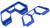 RPM R/C Products 70655 NERF BARS FOR TRAXXAS 1/10 RALLY, LCG SLASH 4X4 -BLUE