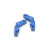 ST Racing Concepts ST3652-T1B ALUMINUM 1 DEG TOE-IN REAR HUB CARRIERS (BLUE)