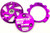 Trinity TEP1517 Monster "MAX" End Plate Kit, 3pc Set, Trinity Purple