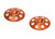 Exotek Racing 1665ORG 1/8 Orange XL Wing Buttons 22mm (2)