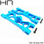 Hot Racing ECT5506 Blue Aluminum Front Arm Set ECX