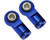 Hot Racing RVO154M06 Blue Ball Type Aluminum Shock Ends, for Traxxas Revo