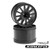 J Concepts 3340B Rulux 2.8" 12mm Hex Wheel Blck Stmpde 4X4 F&R Stmpde/Rstlr Fr