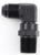Fragola 499144-BL #4 x 1/4 MPT 90 Deg Swivel Adapter Black