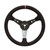 Longacre 52-56797 Steering Wheel 15in Dished Suede Blk Spokes