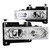 ANZO 111006 ANZO 1988-1998 Chevrolet C1500 Crystal Headlights Chrome w/ Halo