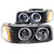 ANZO 111192 ANZO 1999-2006 Gmc Sierra 1500 Projector Headlights w/ Halo Black