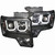 ANZO 111263 ANZO 2009-2014 Ford F-150 Projector Headlights w/ U-Bar Black