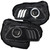 ANZO 111353 ANZO 2014-2016 Jeep Cherokee Projector Headlights Black clear w/ white and Red
