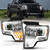 ANZO 111470 ANZO 2009-2013 Ford F-150 Projector Light Bar G4 Switchback H.L. Chrome Amber