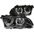 ANZO 121013 ANZO 1999-2001 BMW 3 Series E46 Projector Headlights w/ Halo Black