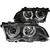 ANZO 121015 ANZO 1999-2001 BMW 3 Series E46 Projector Headlights w/ Halo Black