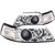 ANZO 121043 ANZO 1999-2004 Ford Mustang Projector Headlights Chrome