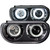 ANZO 121306 ANZO 2008-2014 Dodge Challenger Projector Headlights w/ Halo Black (CCFL) (HID Compatible)