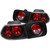 ANZO 221062 ANZO 1996-2000 Honda Civic Taillights Black
