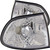 ANZO 521009 ANZO Corner Lights 1995-1999 Pre Facelift BMW 7 Series E38 Euro Corner Lights Chrome